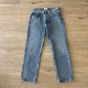 Agolde Wyman Blue Straight Jeans 25